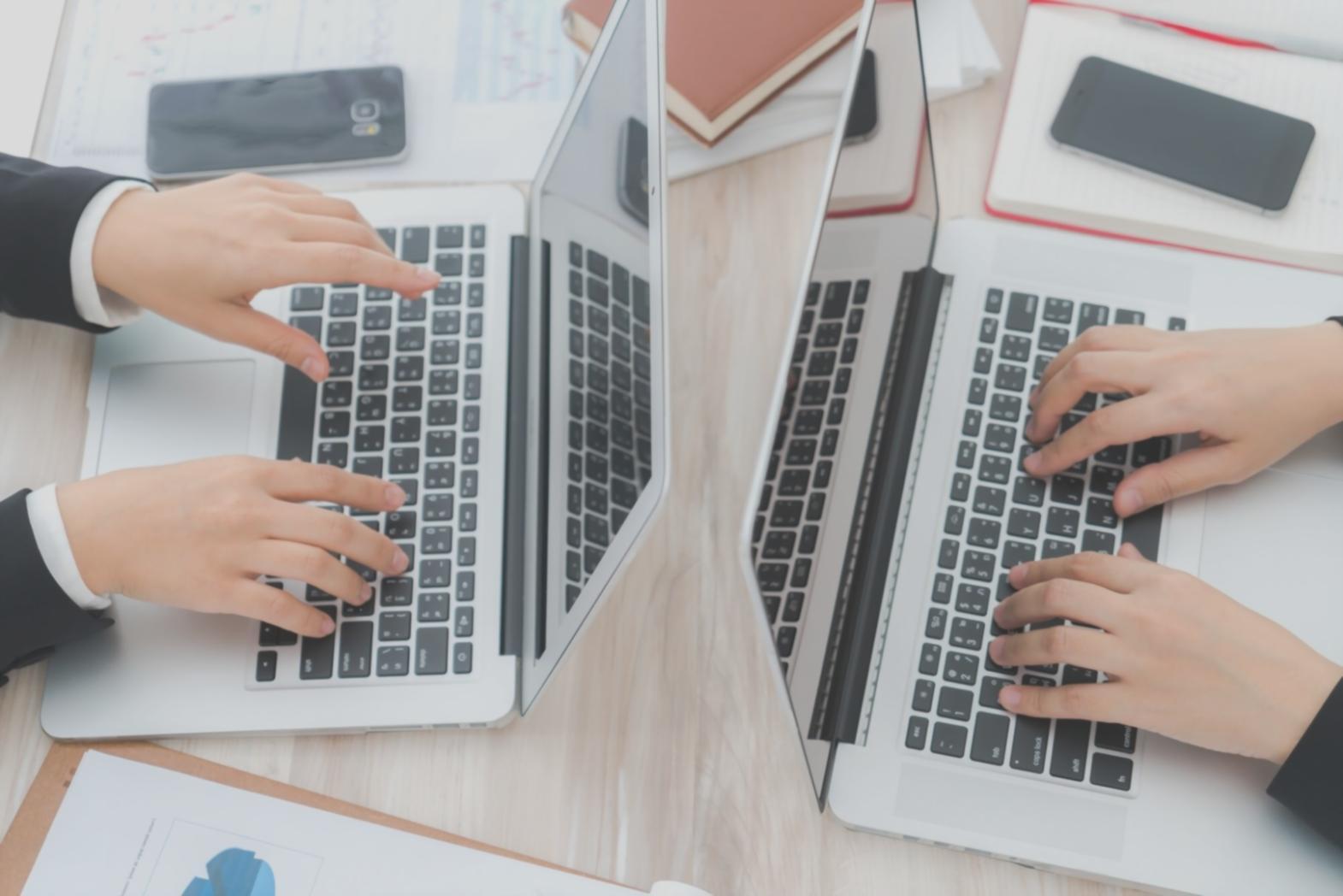 Business owner reviewing budget analysis